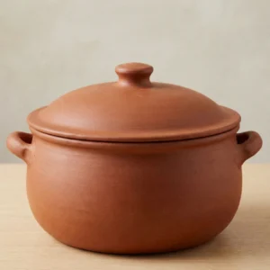 clay cooking pot with lid