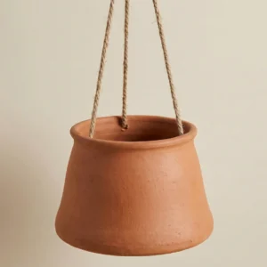 hanging clay planter