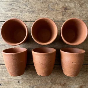 terracotta tea cups (kulhad style) – set of 6